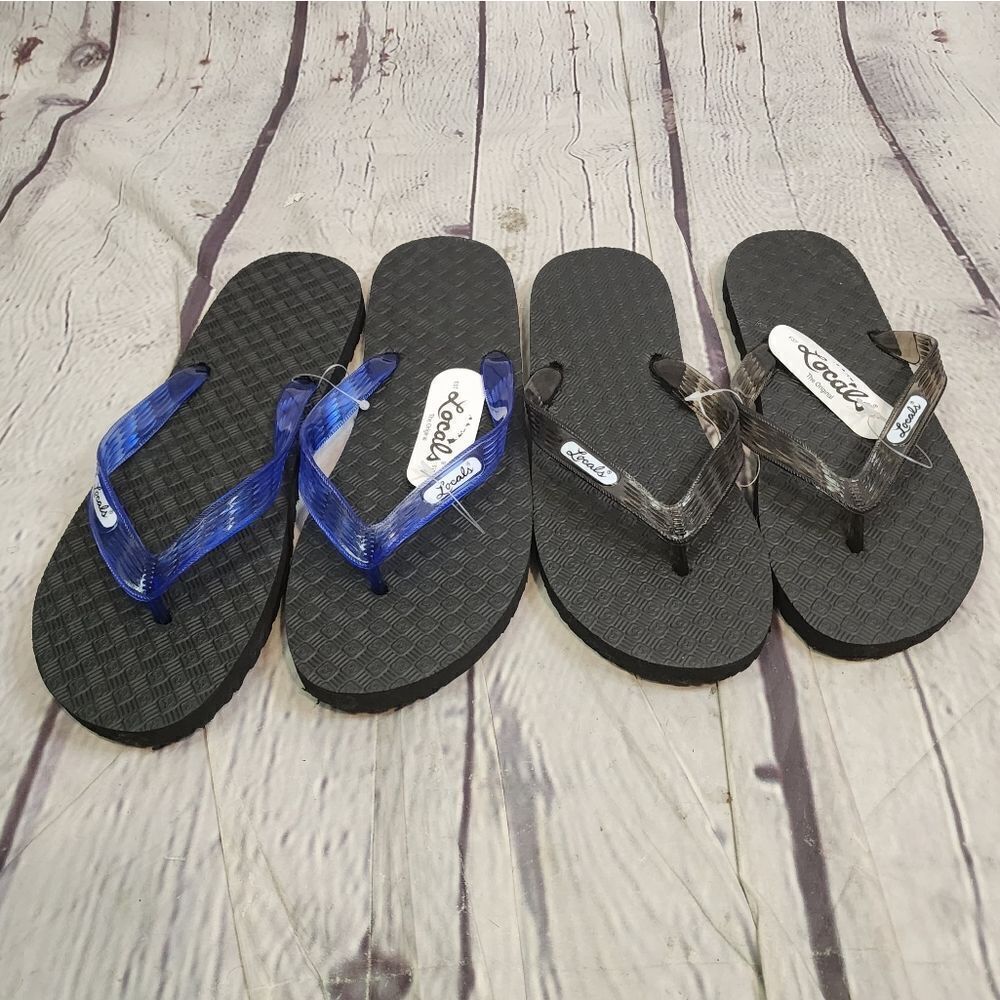 Unisex Locals Hawaiian flip flop bundle, size 11 and 12